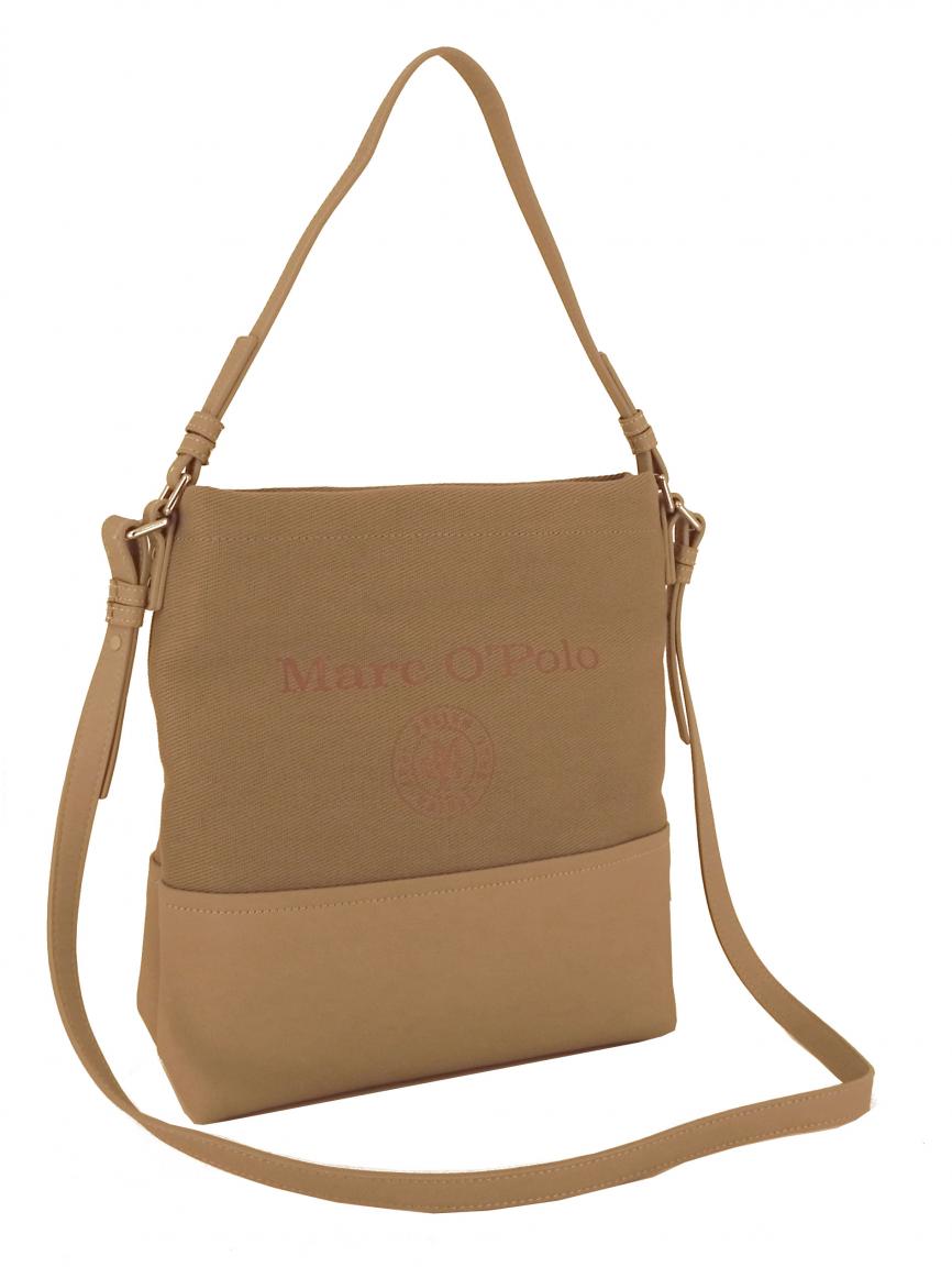 Marc OPolo Aufdruck Umhängetasche Stoff Canvas pearl grau