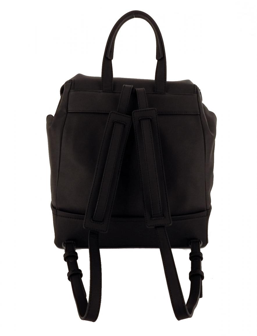 Marc OPolo Cityrucksack Kunstleder Überschlag schwarz