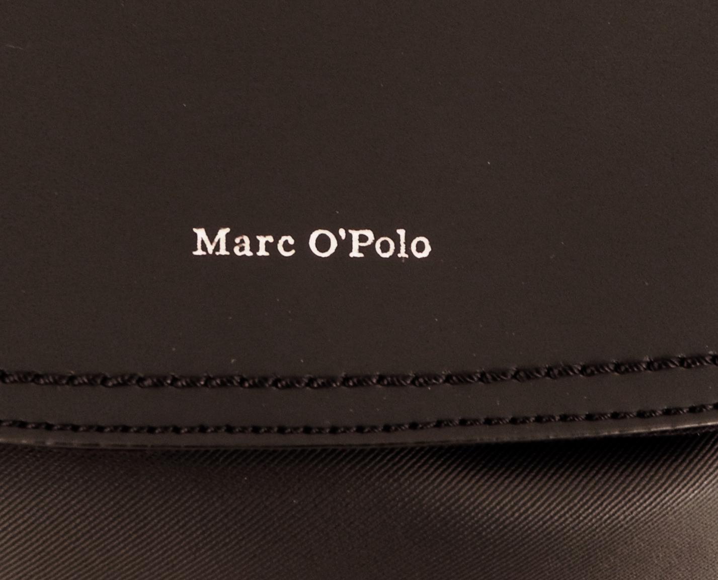Marc OPolo Cityrucksack Kunstleder Überschlag schwarz