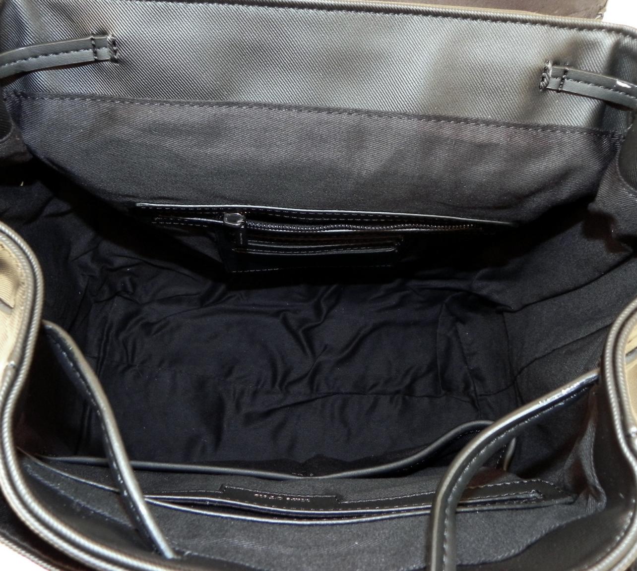 Marc OPolo Cityrucksack Kunstleder Überschlag schwarz