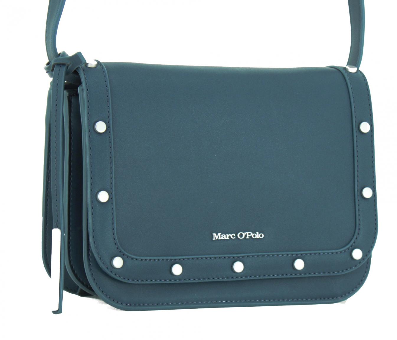 Marc OPolo Eleonor Crossbody Tasche petrol Überschlag Nieten