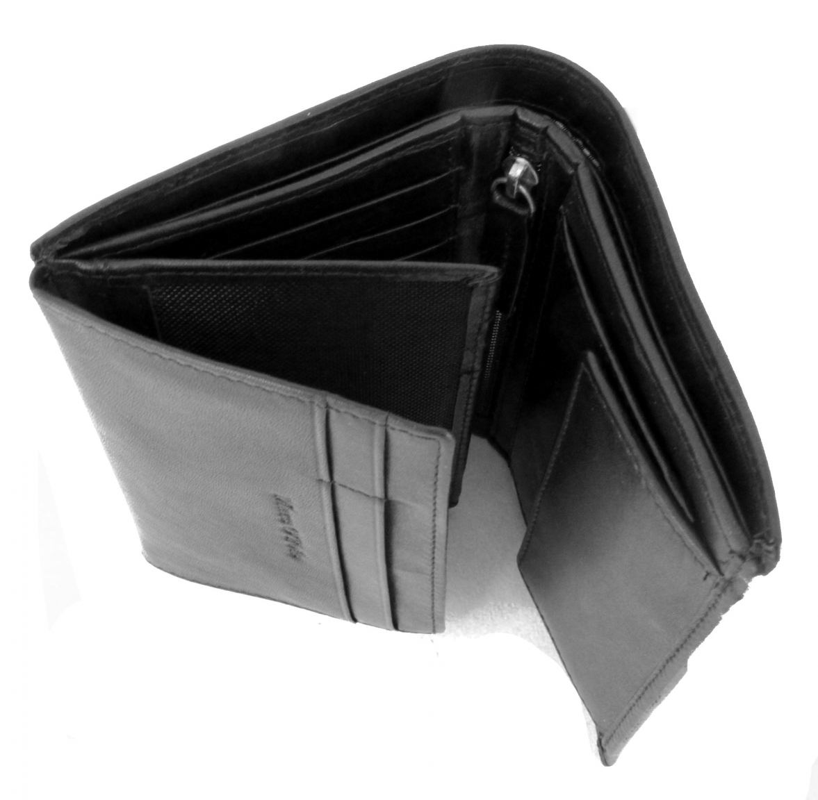 Marc OPolo Geldtasche Hochformat Leder schwarz