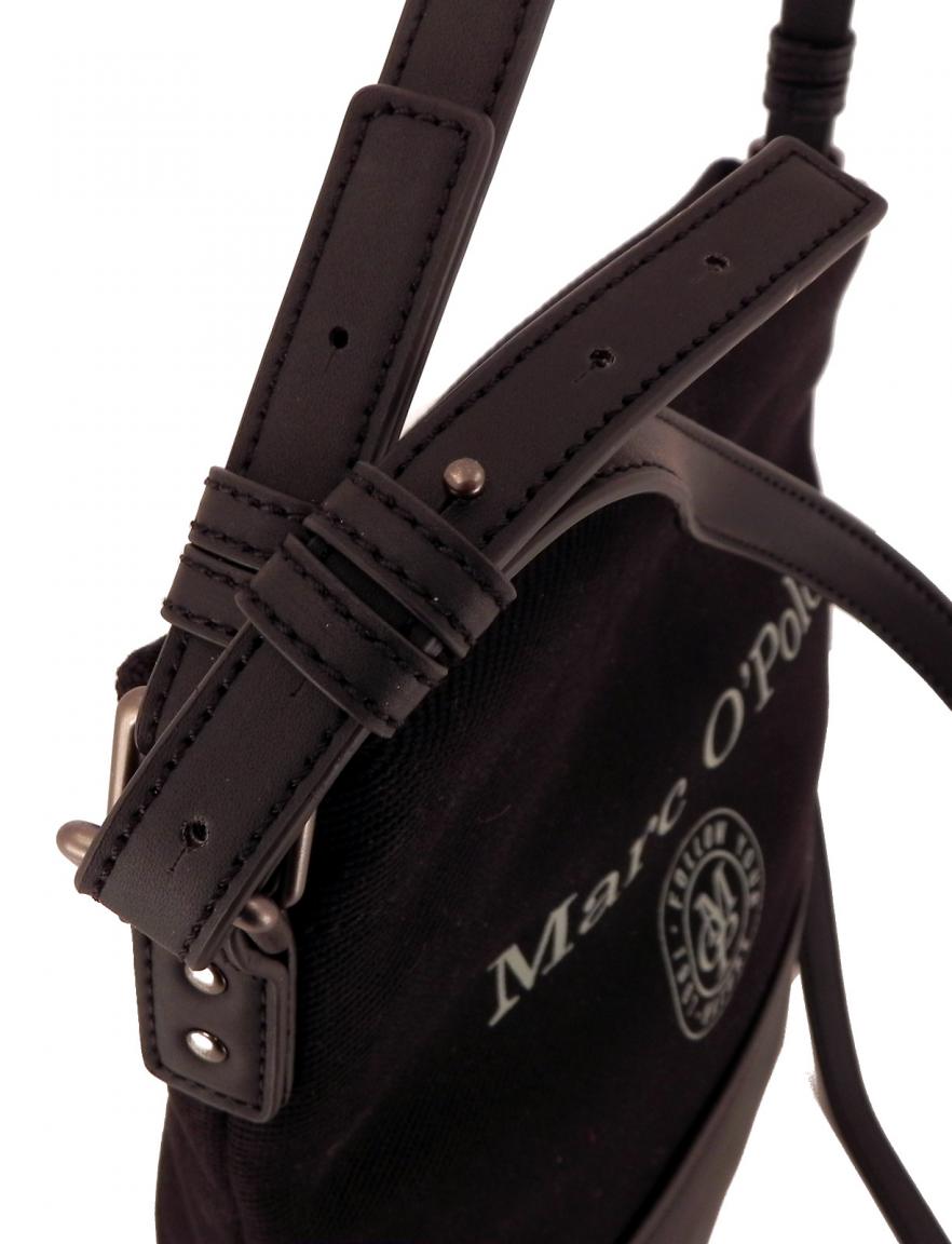 Marc OPolo Riementasche Stoff Canvas Aufdruck Navy Blau