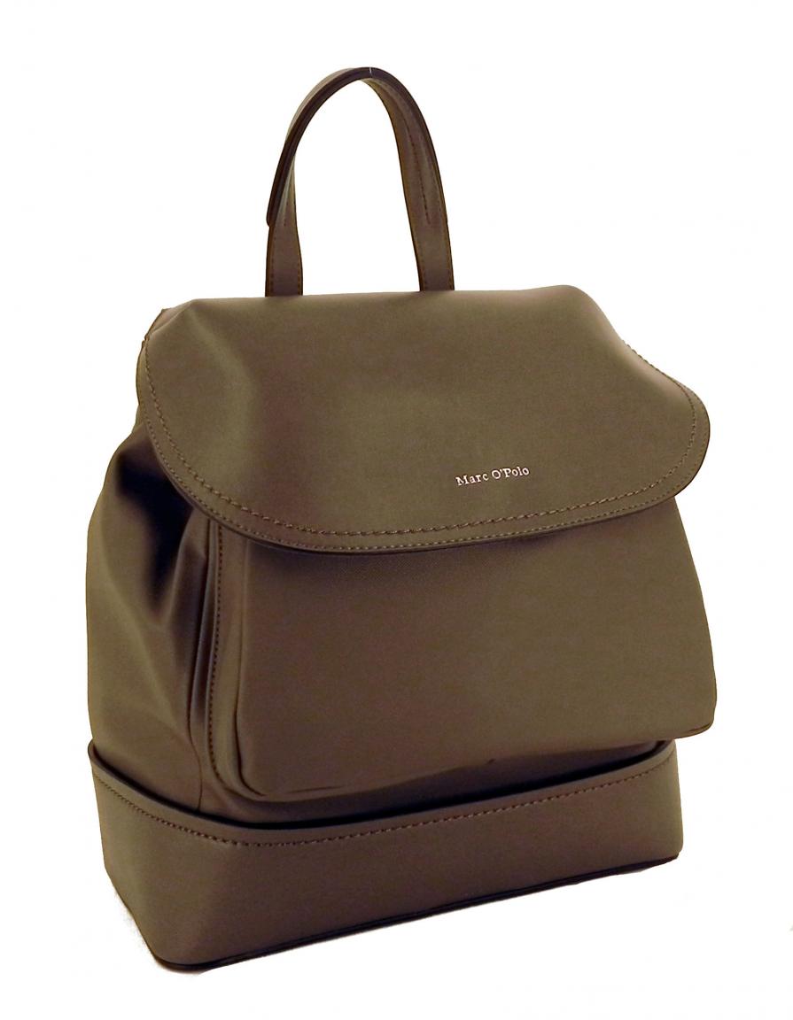 Marc OPolo Rucksack Überschlag schräg strukturiert grey grau