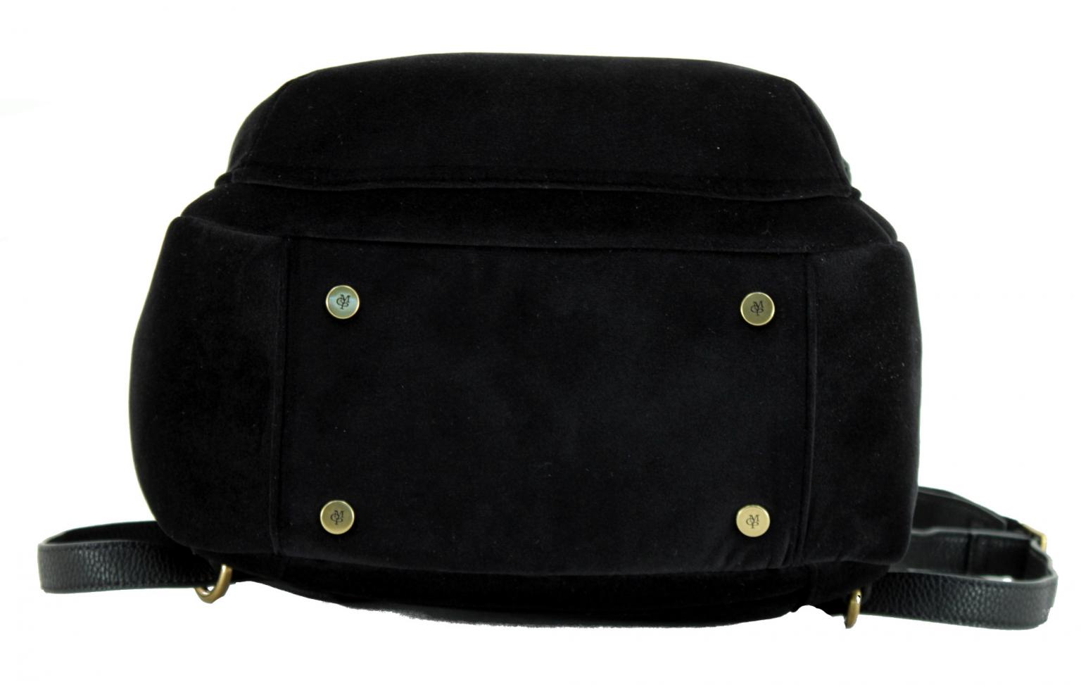 Marc OPolo Samtrucksack Lucia True Navy dunkelblau gepolstert