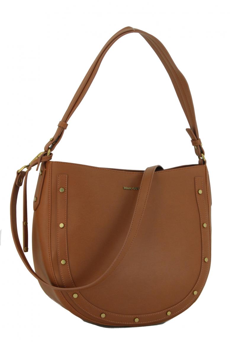 Marc OPolo Schultertasche Madelyn new cognac braun Nieten