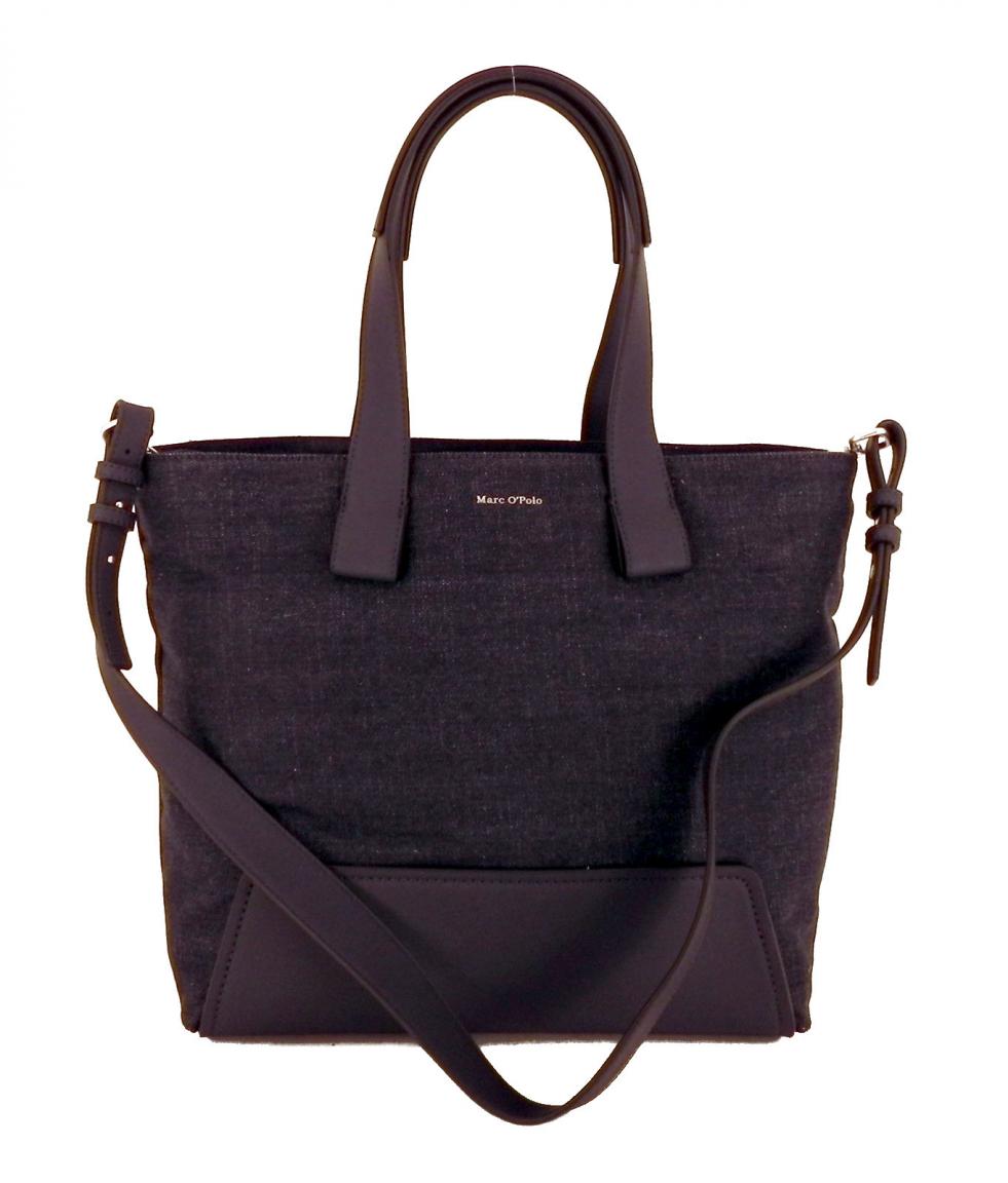 Marc OPolo Shoppertasche Kunstleder schräg schwarz