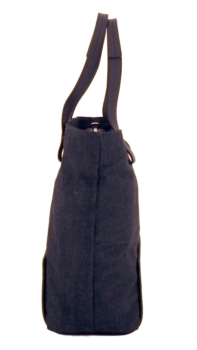 Marc OPolo Shoppertasche Kunstleder schräg schwarz