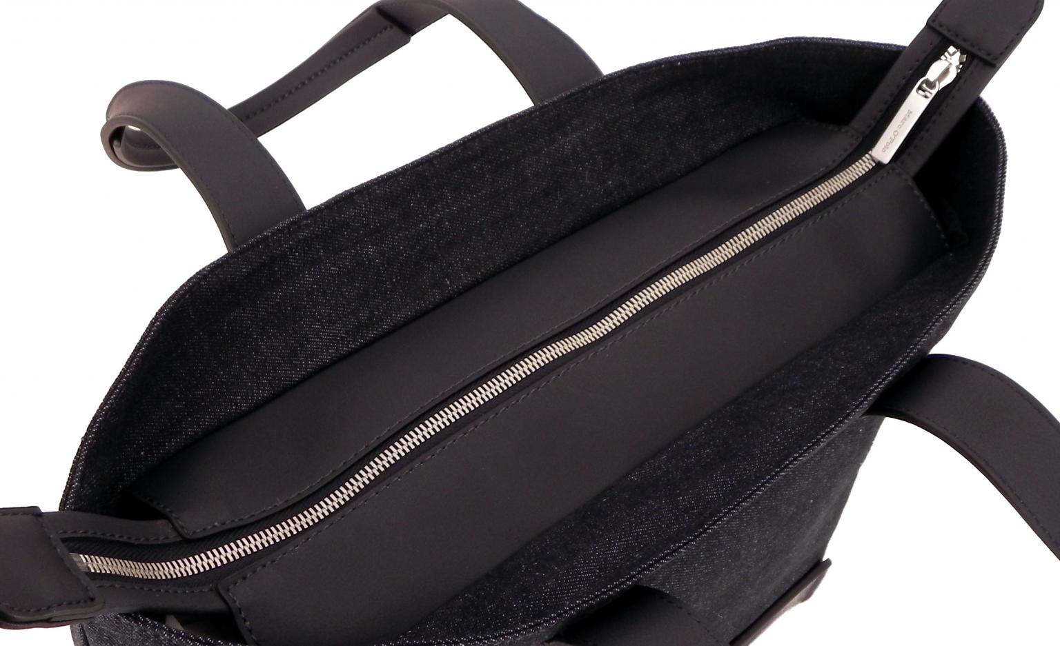 Marc OPolo Shoppertasche Kunstleder schräg schwarz