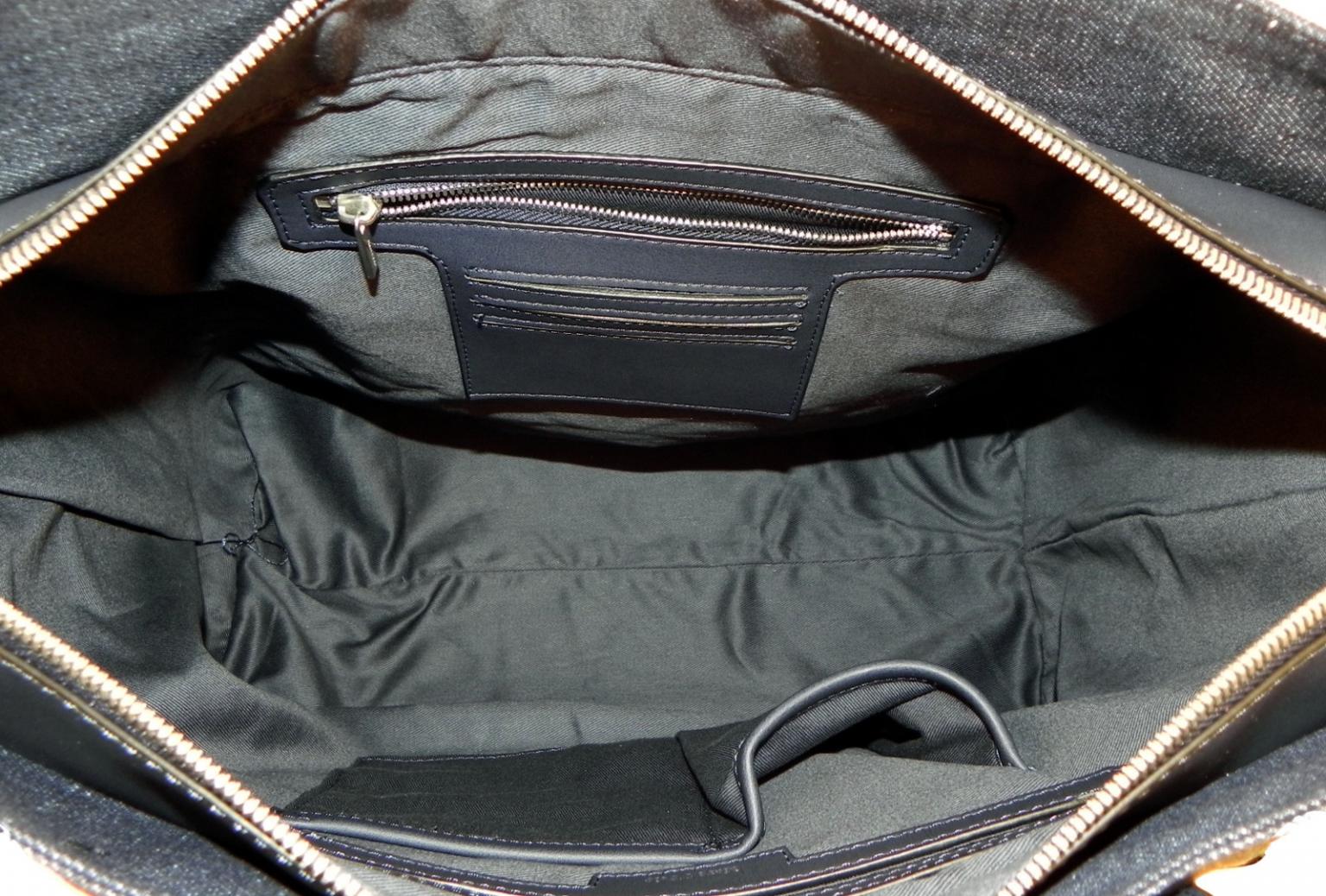 Marc OPolo Shoppertasche Kunstleder schräg schwarz
