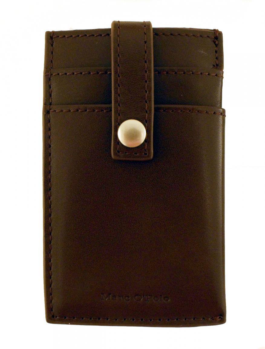 Marc oPolo Geldspange Kartenetui Leder brown dunkelbraun