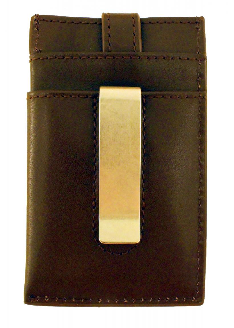 Marc oPolo Geldspange Kartenetui Leder brown dunkelbraun