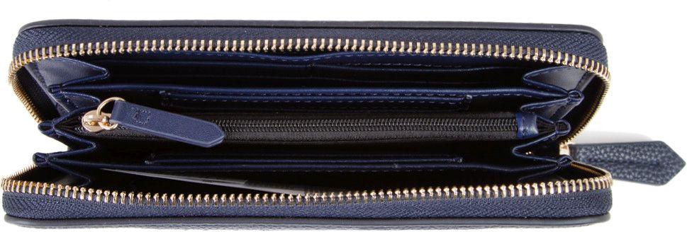 Mario Valentino Rised RE Damenbörse mit Zip Blu Dunkelblau