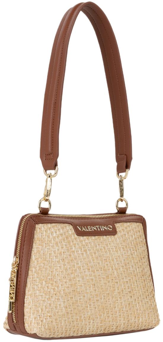 Mario Valentino schmale Basttasche braun Demetra Cuoio