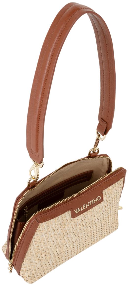 Mario Valentino schmale Basttasche braun Demetra Cuoio