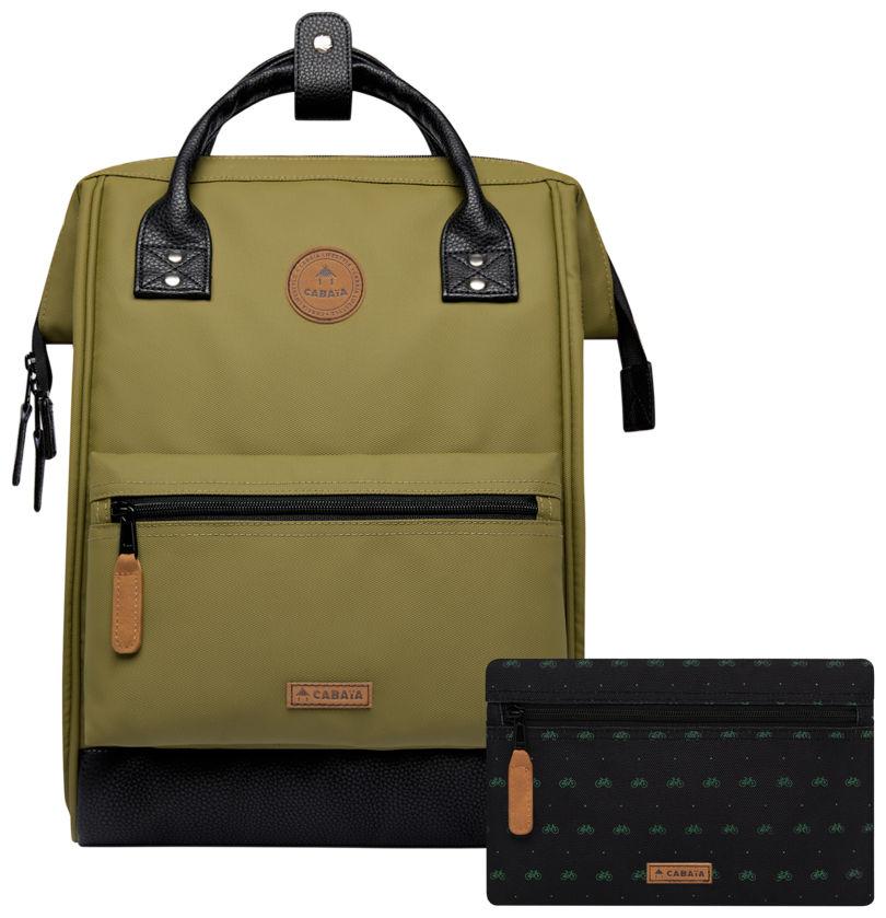 Medium Daypack Cabaia khaki Grenoble Adventurer beschichtet Fahrräder
