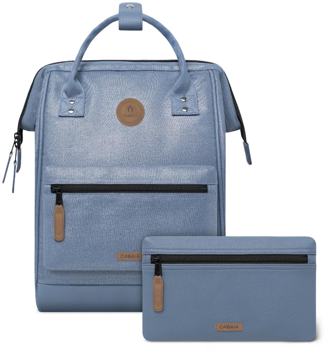 Medium Outdoorrucksack Cabaia Adventurer blau Davos schimmernd Molle