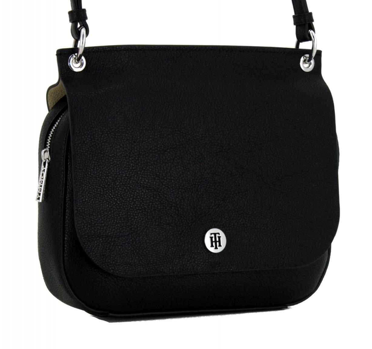 Messenger Bag Tommy Hilfiger Core schwarz beige Überschlag Bags & more