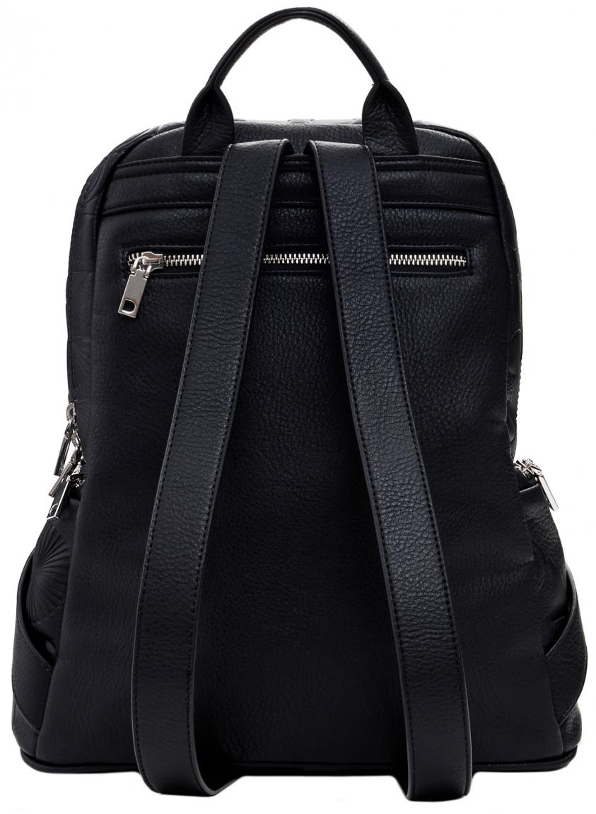 Mickey Maus Desigual Damenrucksack schwarz Chester Negro Prägung