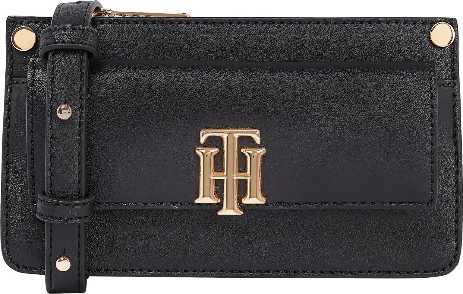 Microbag Handytasche Tommy Hilfiger TH Lock Mini Crossover Pochette Black