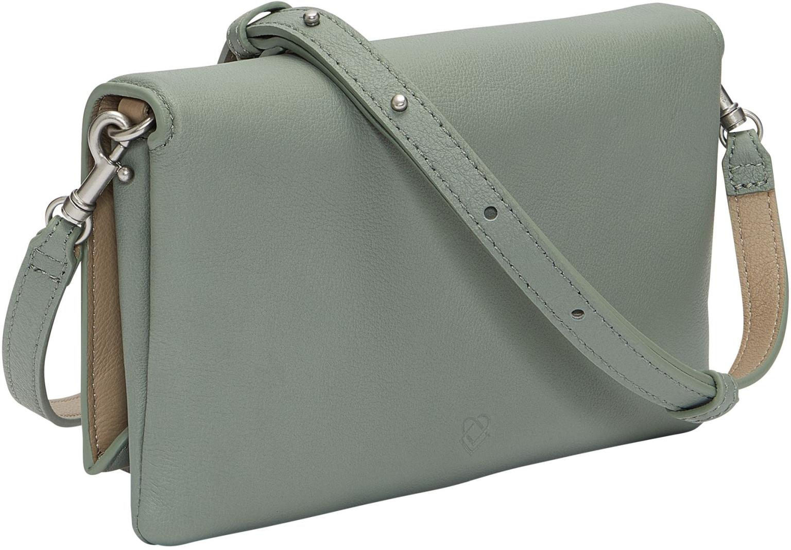 Mineral Pearl Überschlagtasche Leder Elouise Clutch XS Mintgrün Liebeskind