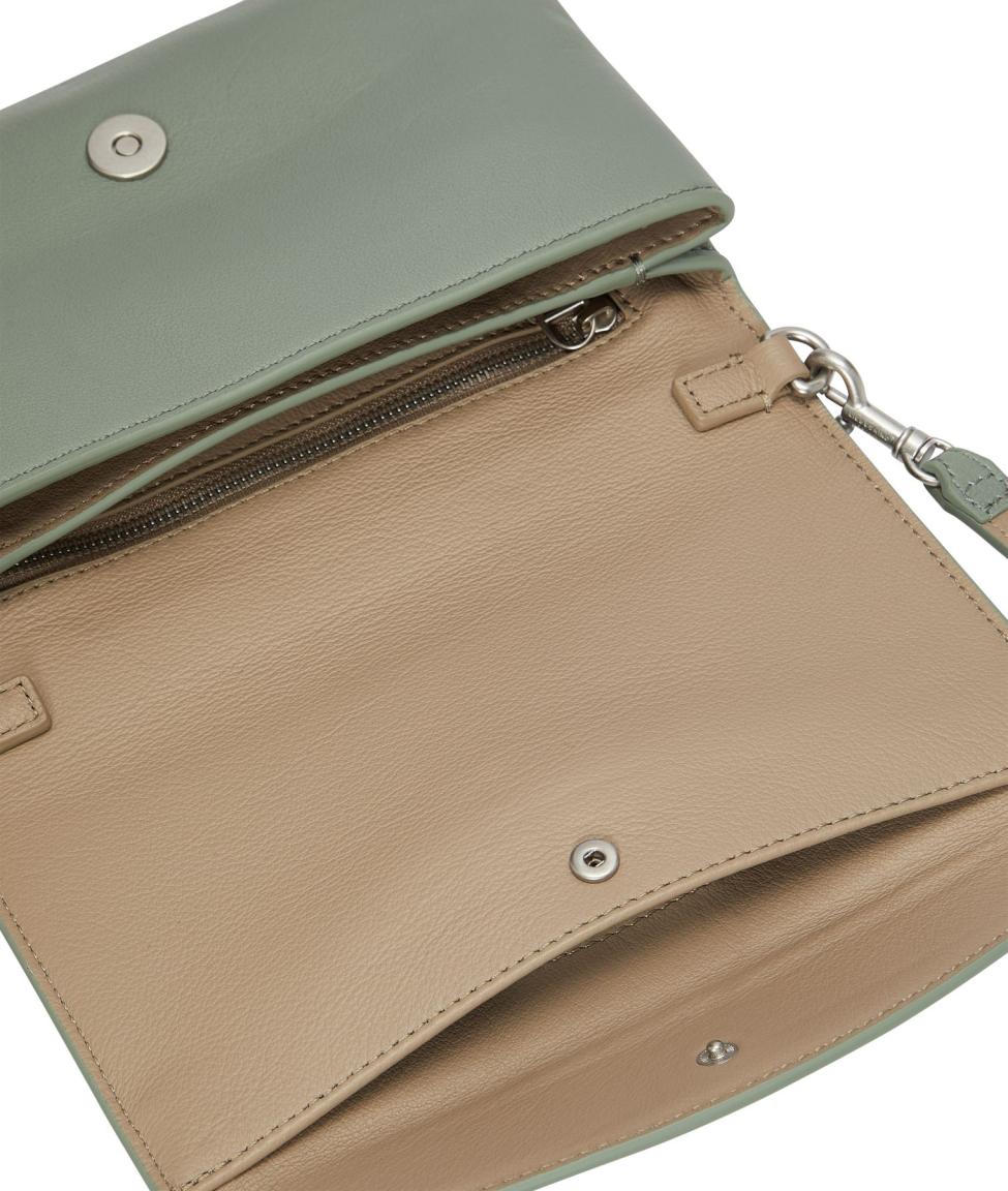 Mineral Pearl Überschlagtasche Leder Elouise Clutch XS Mintgrün Liebeskind