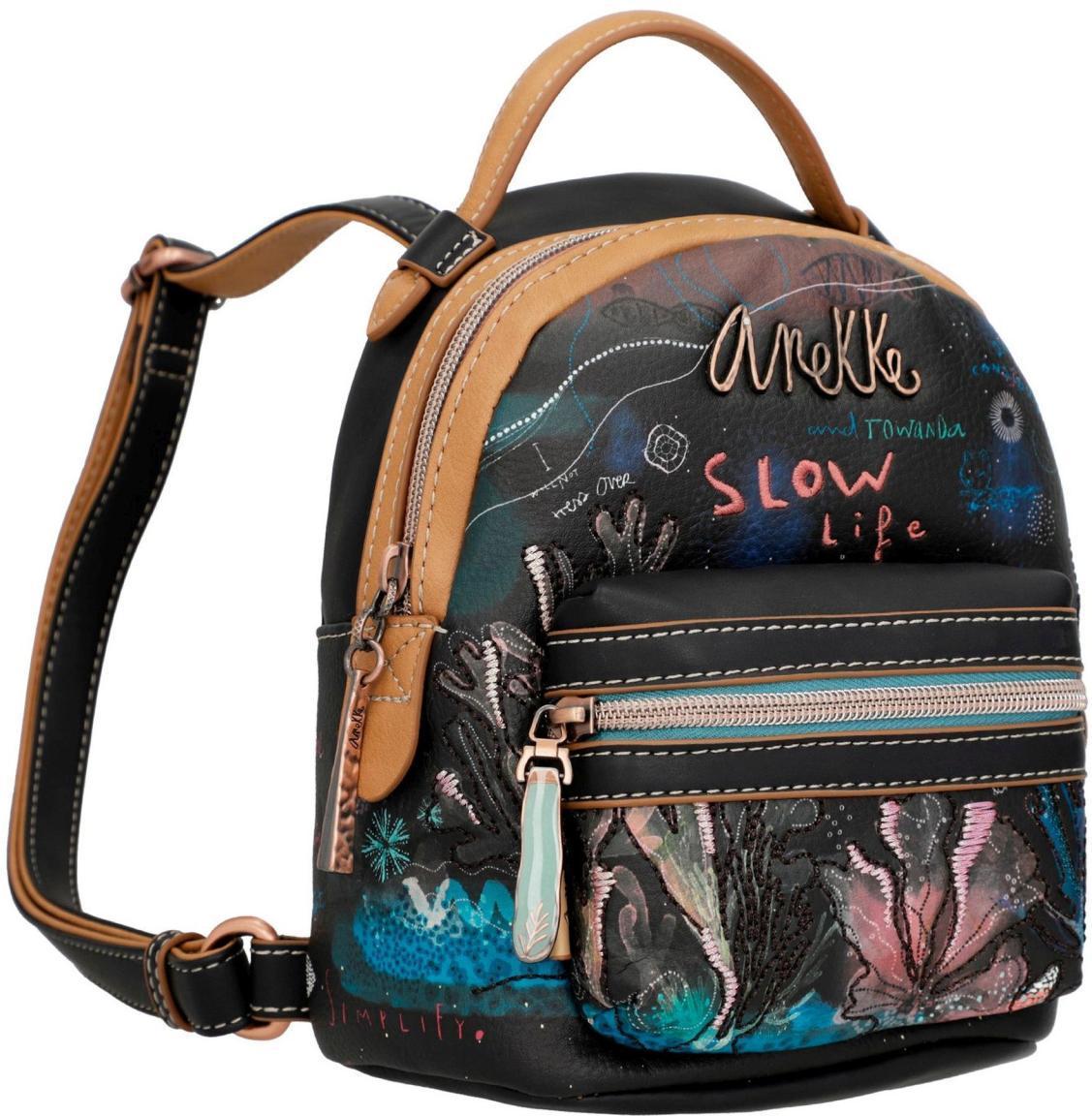 Mini City Daypack Anekke Mediterranean Coral Unterwasser Korallen Gold