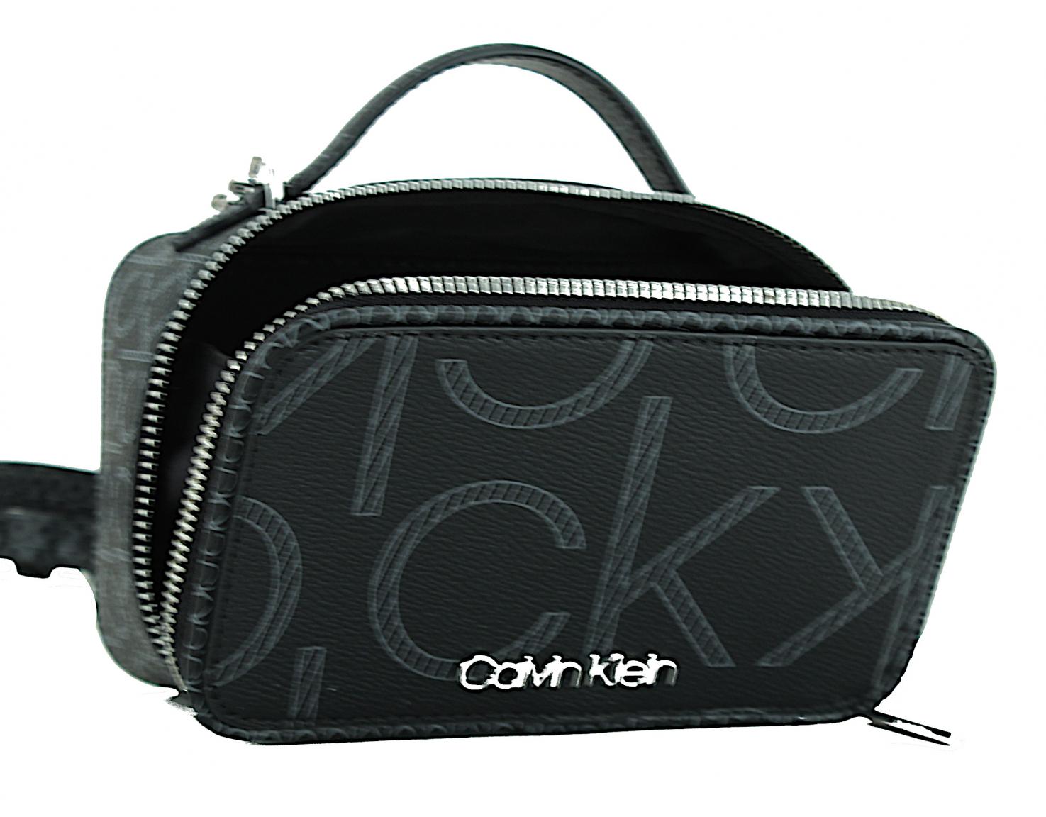 Mini Henkeltasche Calvin Klein Camera Bag Braun Alloverprint