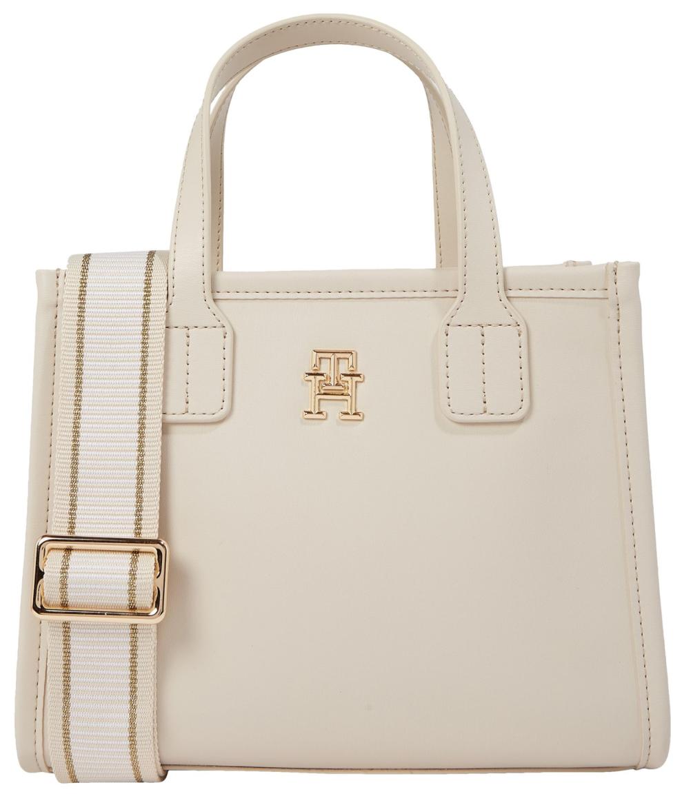 Mini Tommy Hilfiger Henkeltasche Beige Emblem City Summer Kartenetui