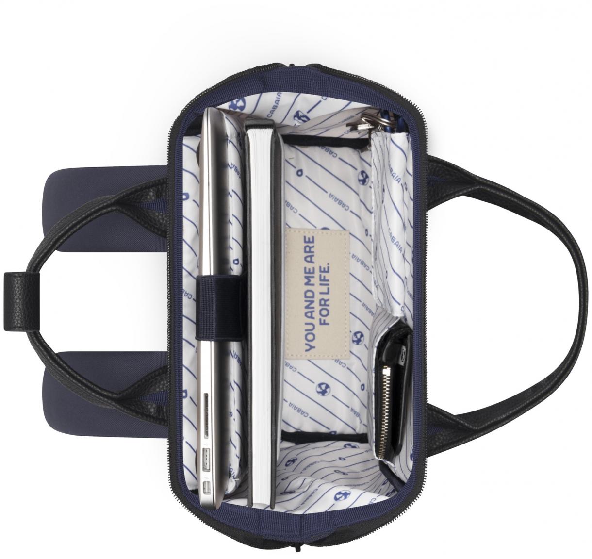 Minirucksack Cabaia Adventurer Small Dusseldorf dunkelblau Wechselpouch