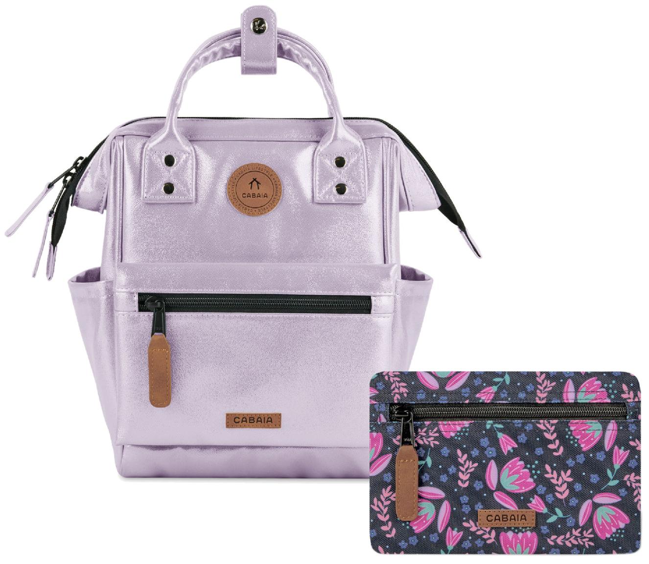 Minirucksack Cabaia lila Capri XS schimmernd Molle