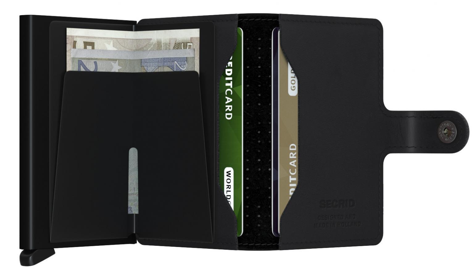 Miniwallet Kartenetui Perforated Black schwarz gelocht Secrid