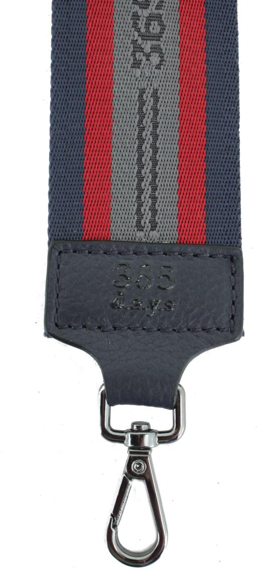 Mississippi Navy Streifendesign Schultergurt Leder 365 d.a.y.s