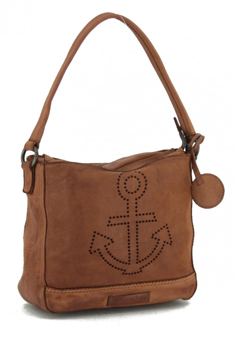 Move Harbour 2nd Handtasche Ash schwarz Leder Anker New Lines