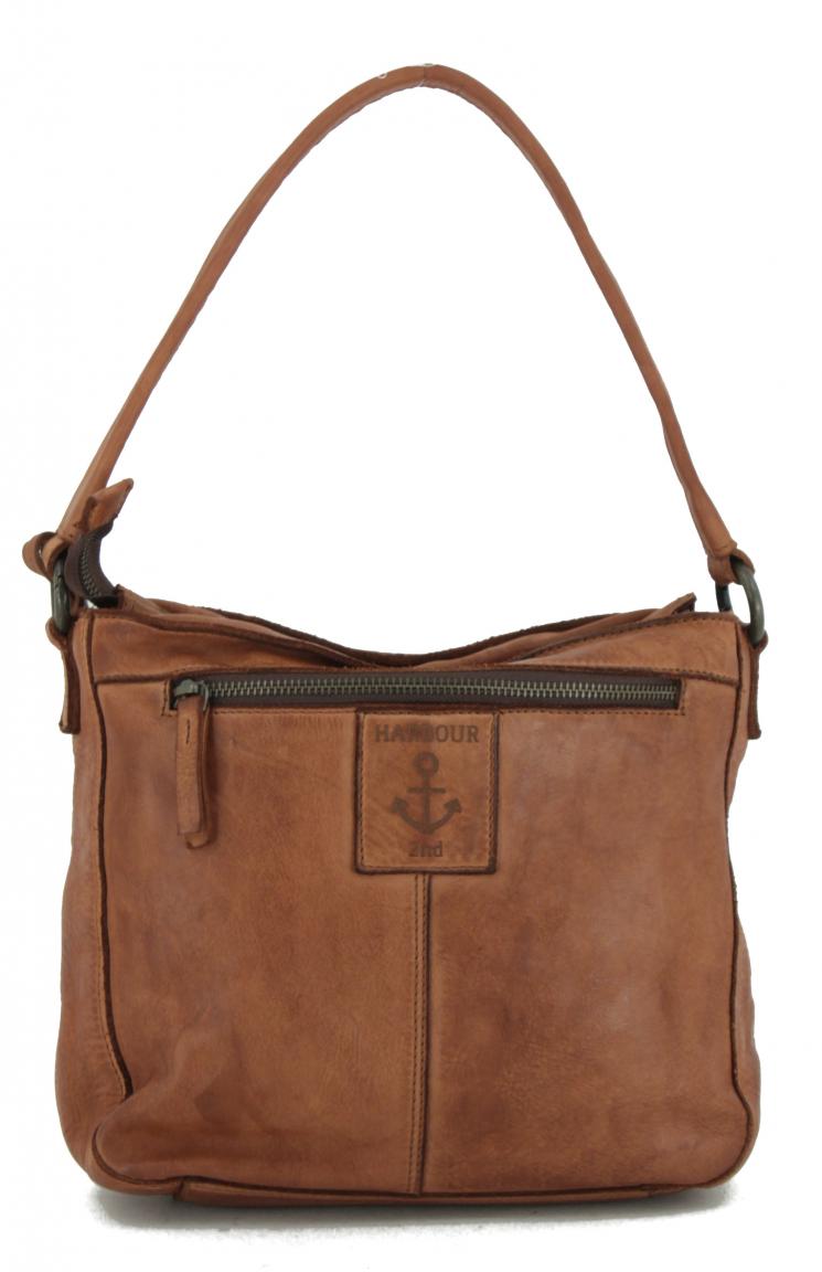 Move Harbour 2nd Handtasche Ash schwarz Leder Anker New Lines