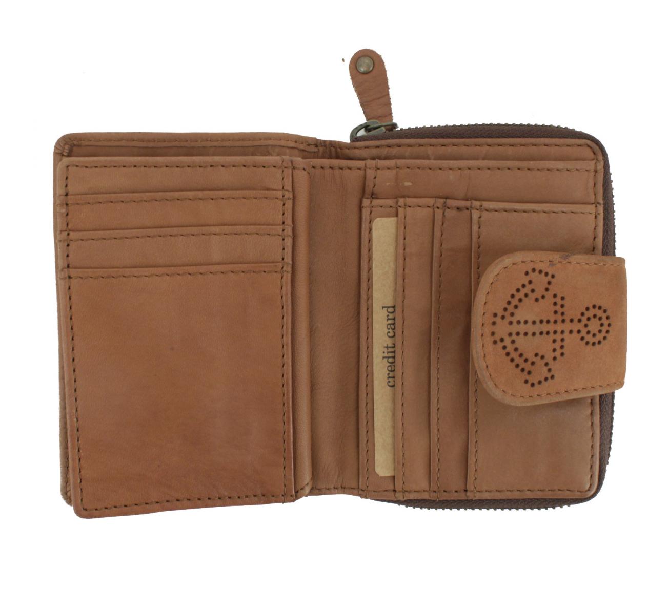 Münzbörse Harbour2nd New Line Brown Atlantis braun