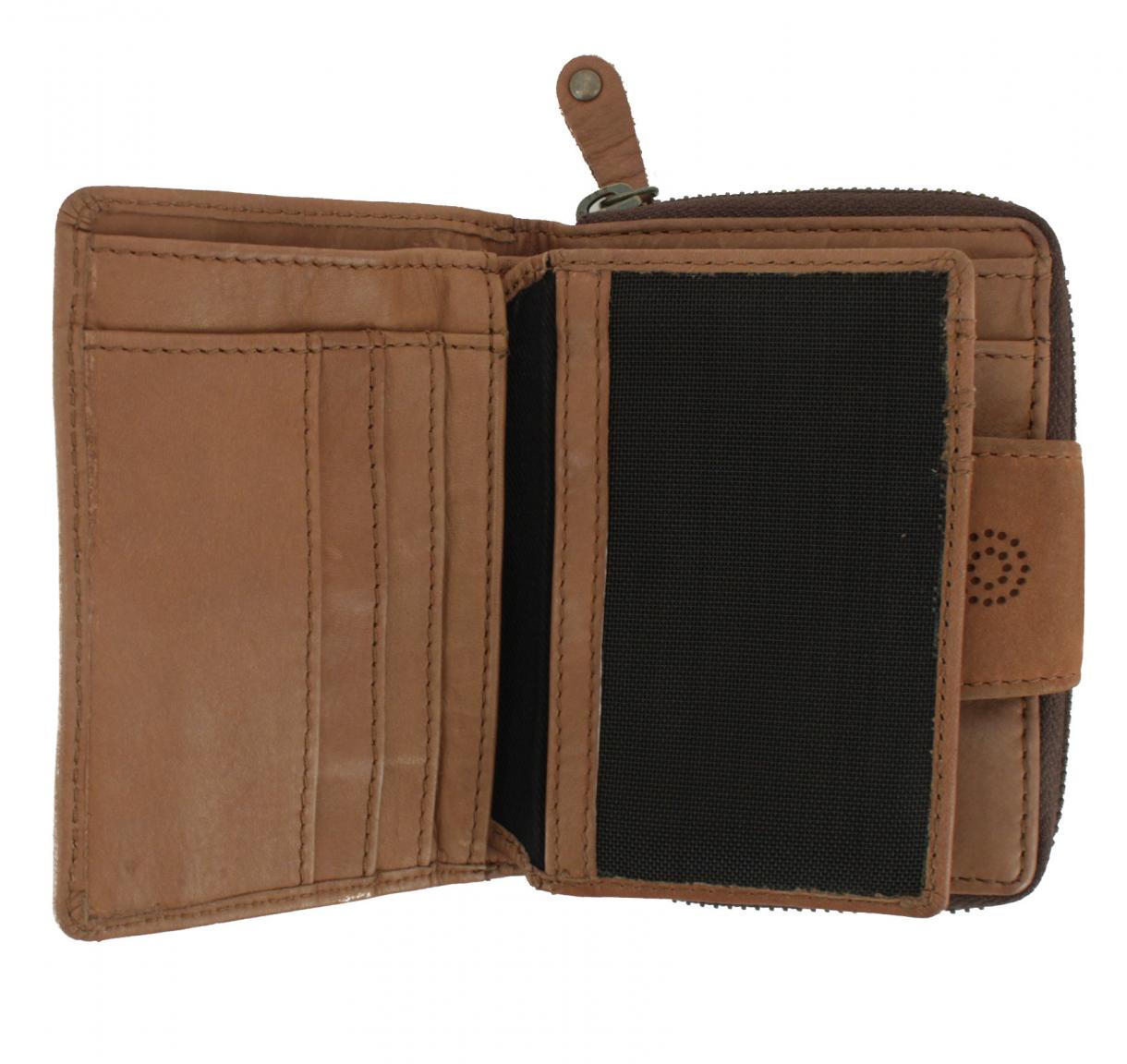 Münzbörse Harbour2nd New Line Brown Atlantis braun