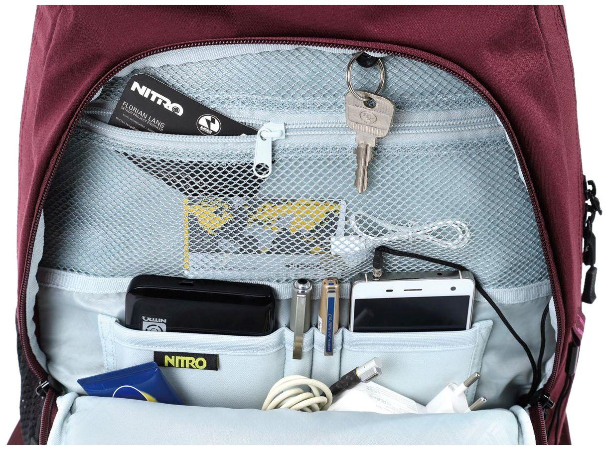 NITRO Schulrucksack Stash 29 Fragments Purple Isolierfach