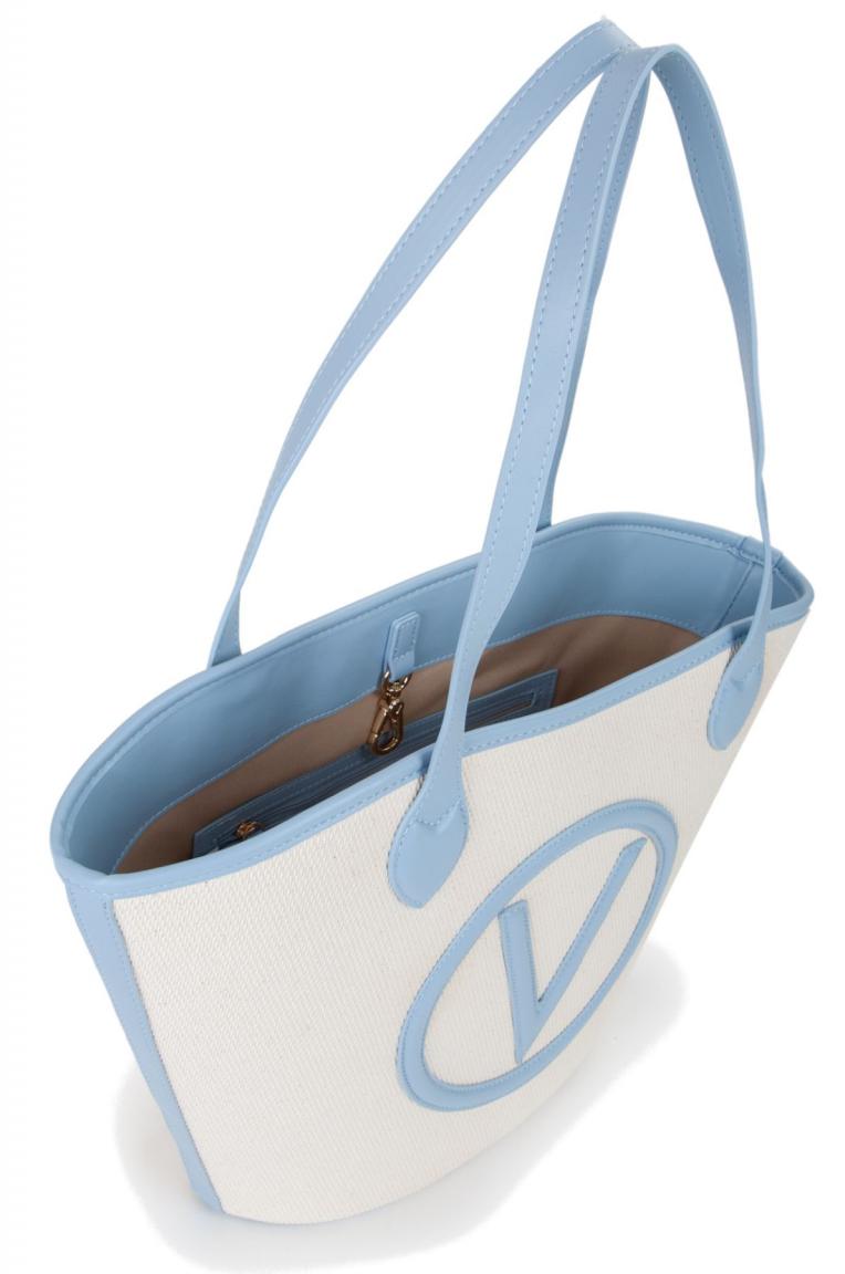 Naturgeflecht Shopper Convent Valentino Azzurro 