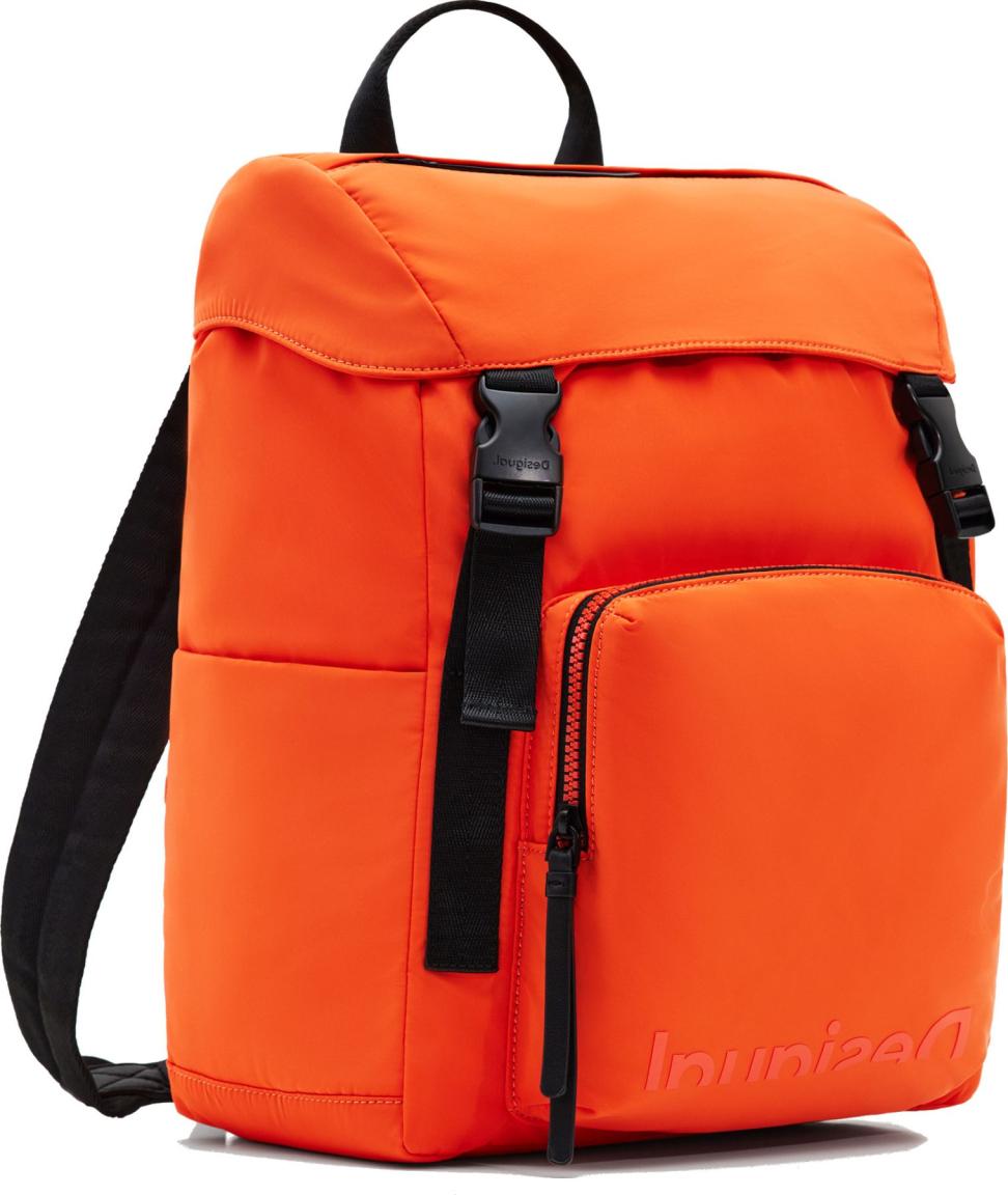 Nylon Backpack Damen Desigual Logout Yara kräftiges Orange