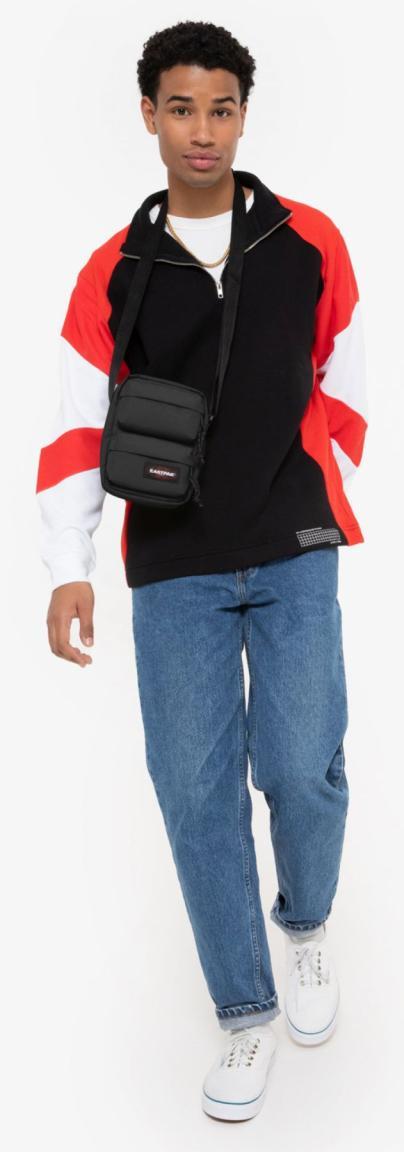 Nylon Crossoverbag Eastpak The One Doubled Schwarz