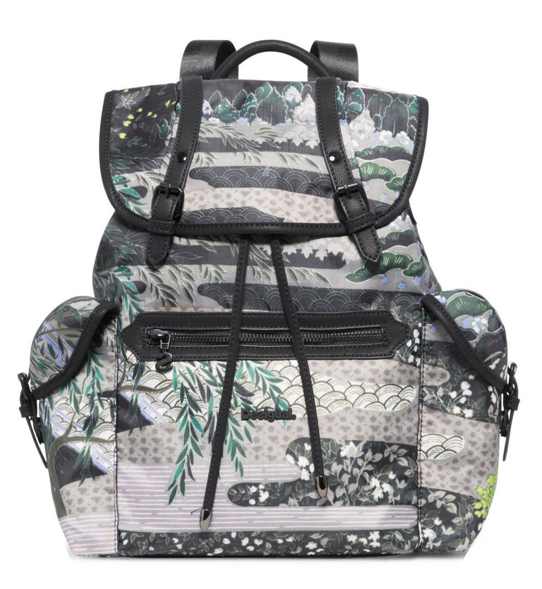 Nylonrucksack Victoria Desigual Explorer Verde Militar grün grau