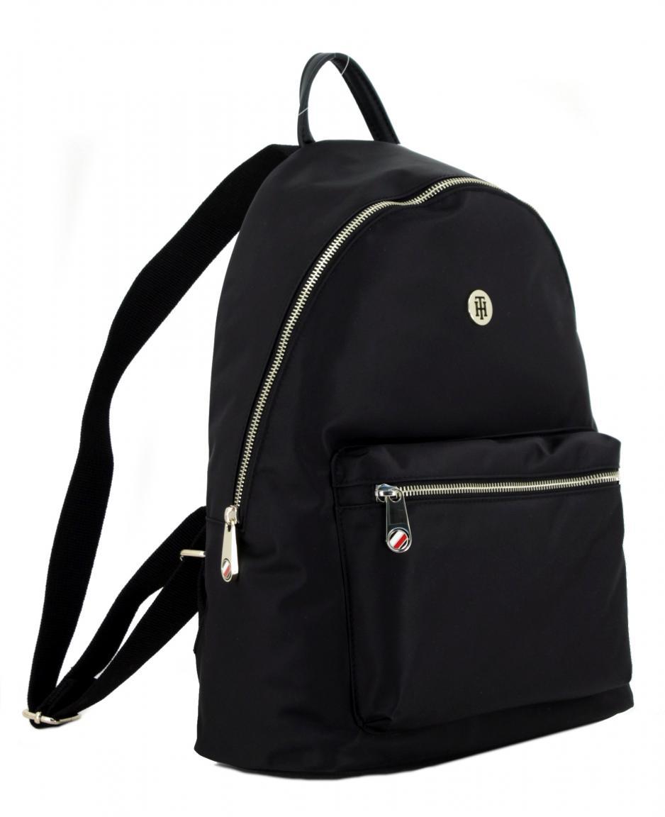 Nylonrucksack für Damen Tommy Hilfiger Poppy Backpack schwarz recycled