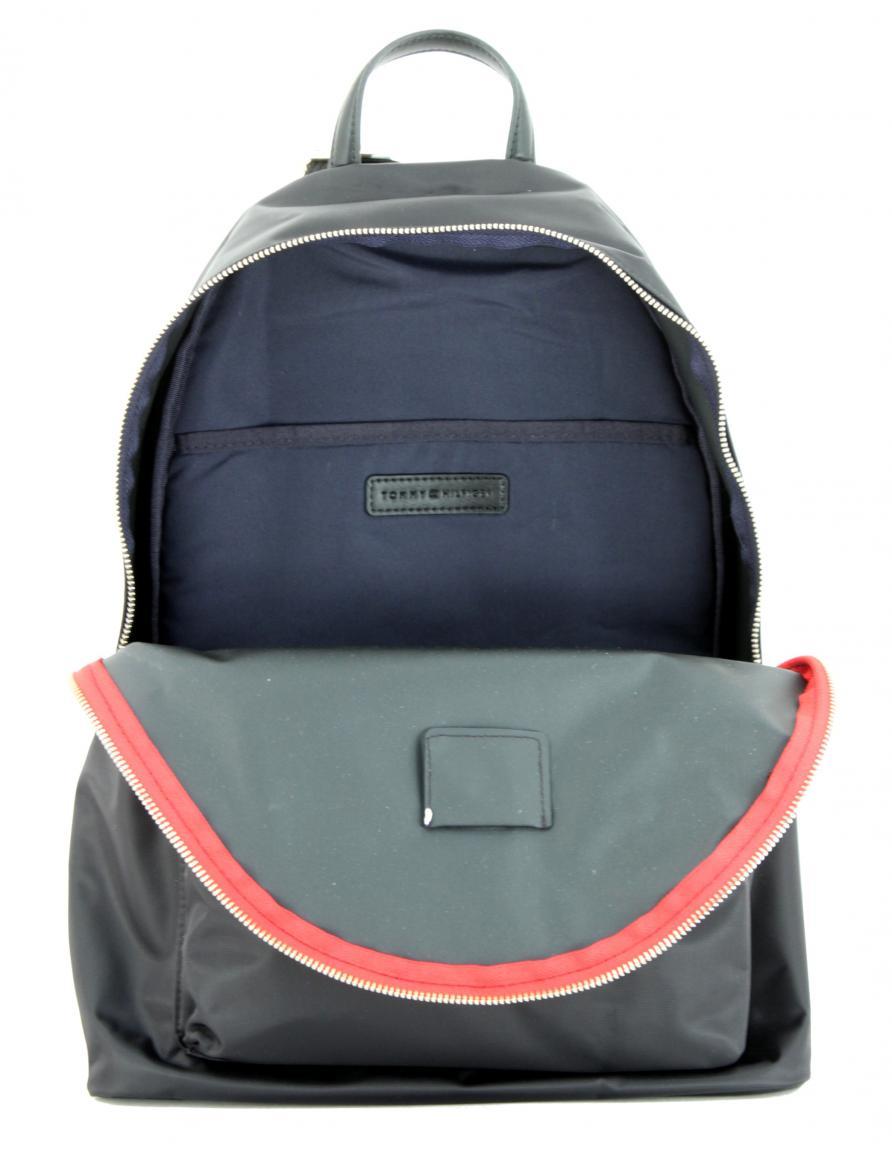 Nylonrucksack für Damen Tommy Hilfiger Poppy Backpack schwarz recycled