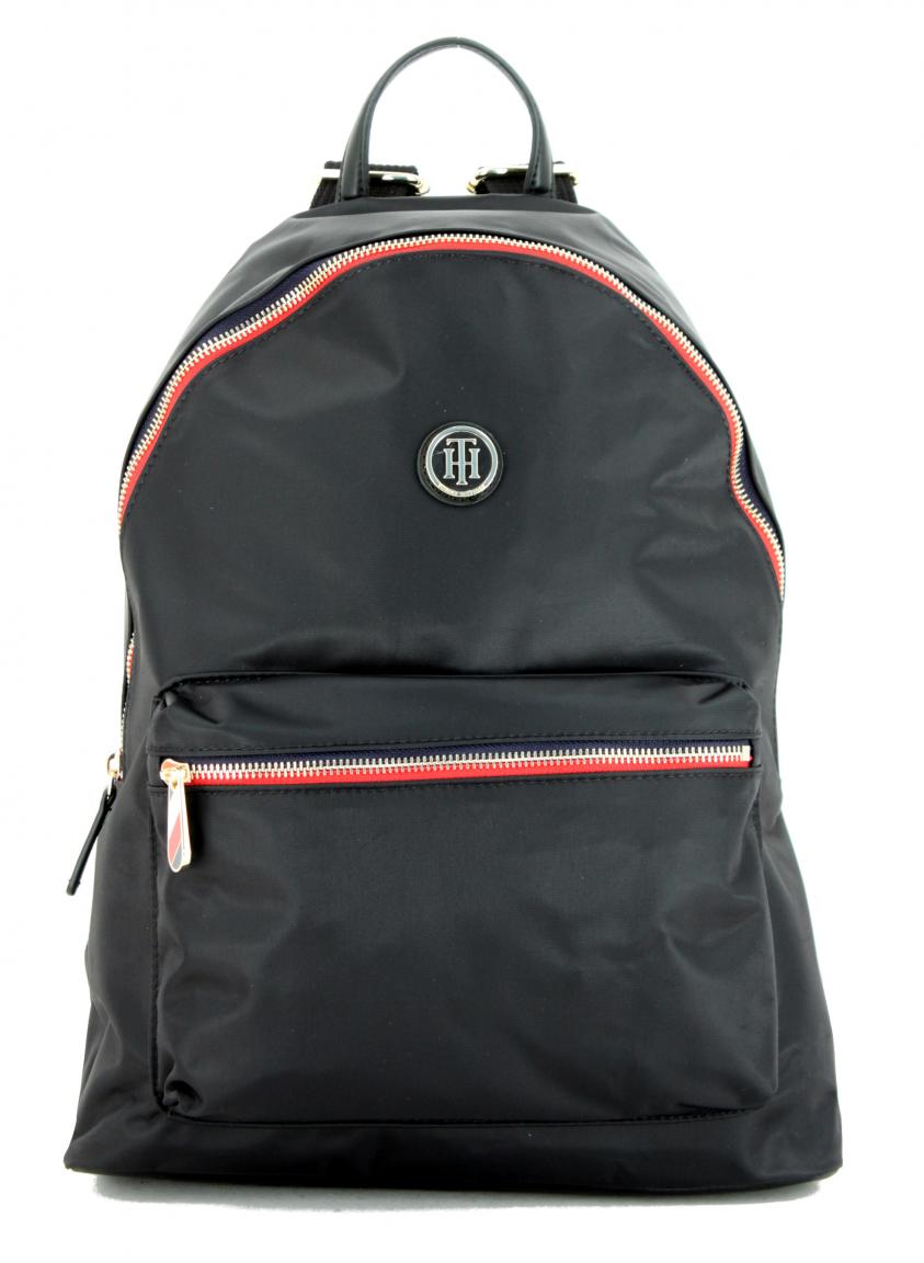 Nylonrucksack für Damen Tommy Hilfiger Poppy Backpack schwarz