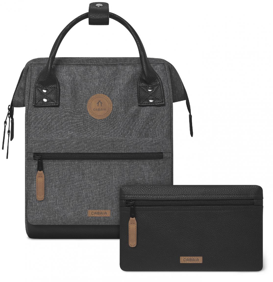 Outdoorrucksack Cabaia grau meliert Luxembourg Small Fronttasche melanged