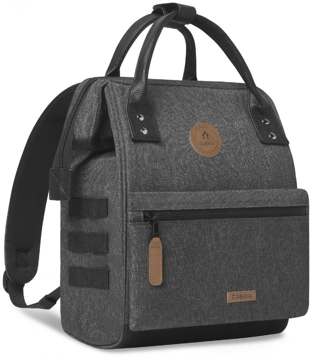 Outdoorrucksack Cabaia grau meliert Luxembourg Small Fronttasche melanged