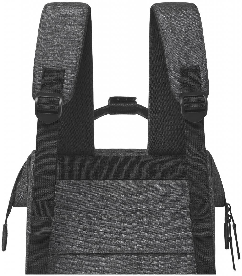Outdoorrucksack Cabaia grau meliert Luxembourg Small Fronttasche melanged