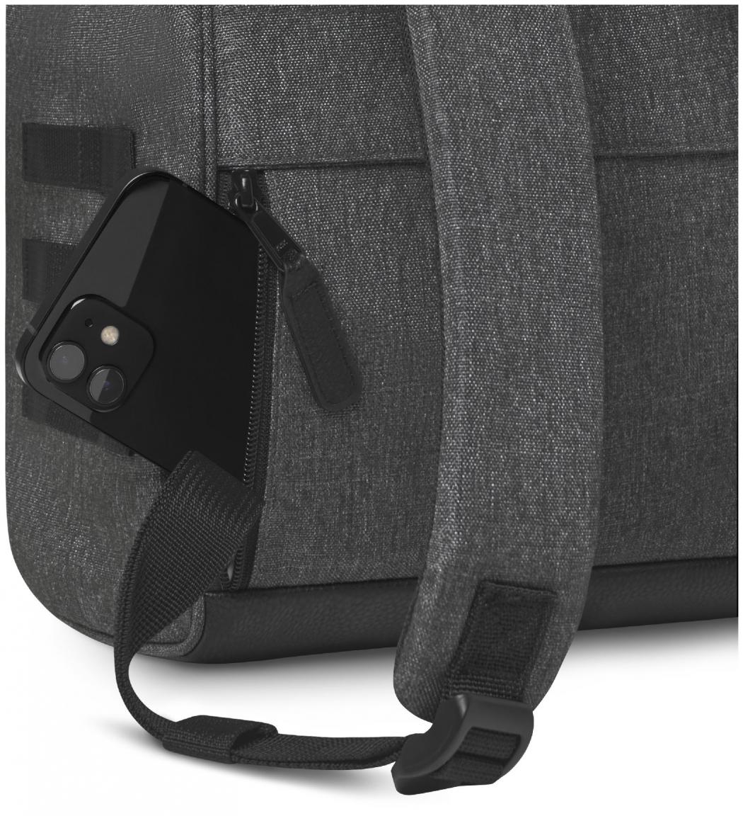 Outdoorrucksack Cabaia grau meliert Luxembourg Small Fronttasche melanged