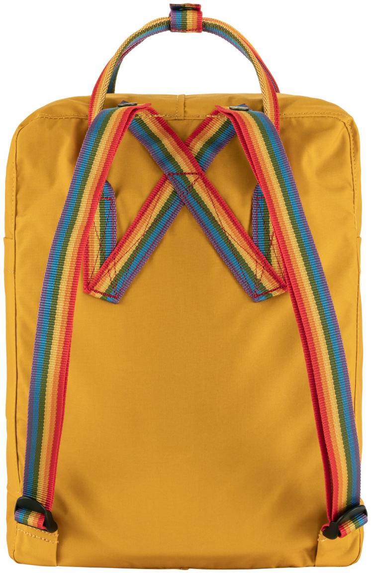 Outdoorrucksack Fjällräven Kanken Rainbow Ochre dunkelgelb